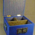 Medium Box | Blue Dupioni - Image 2